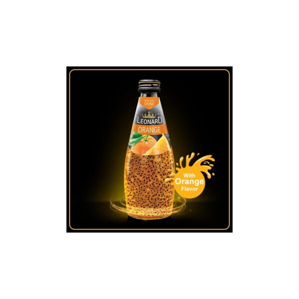 Leonardo Basil seeds drink orange